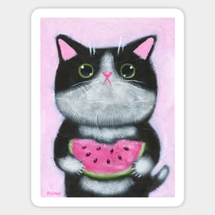 Watermelon Kitty Sticker